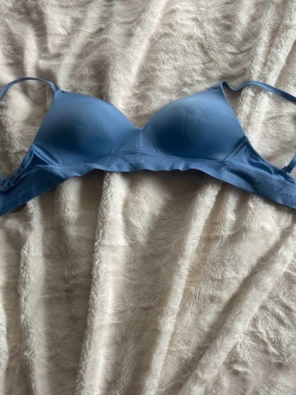 PINK Victoria's Secret Light Blue Wireless T-Shirt Bra
